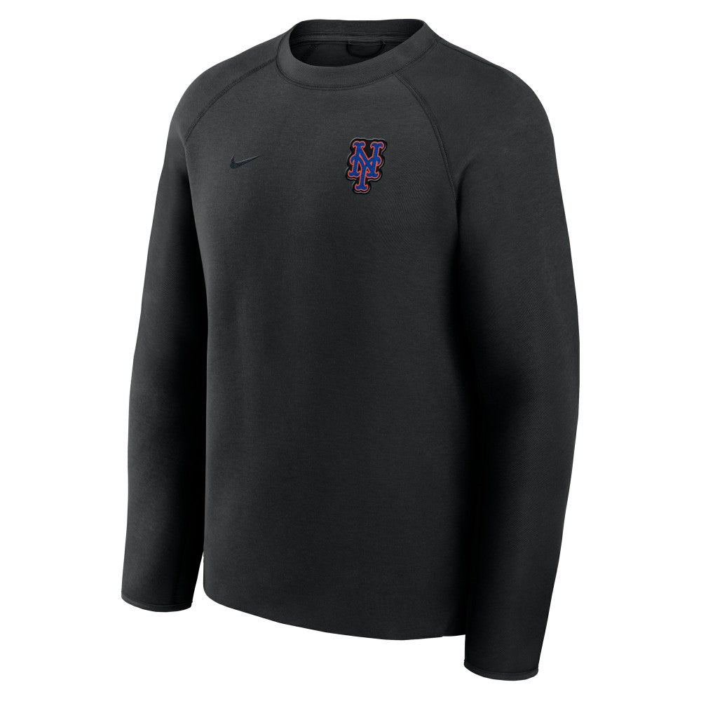 New York Mets Tech Fleece Raglan Sweatshirt Black | Nike