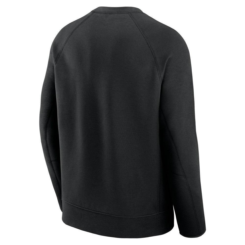 New York Mets Tech Fleece Raglan Sweatshirt Black | Nike
