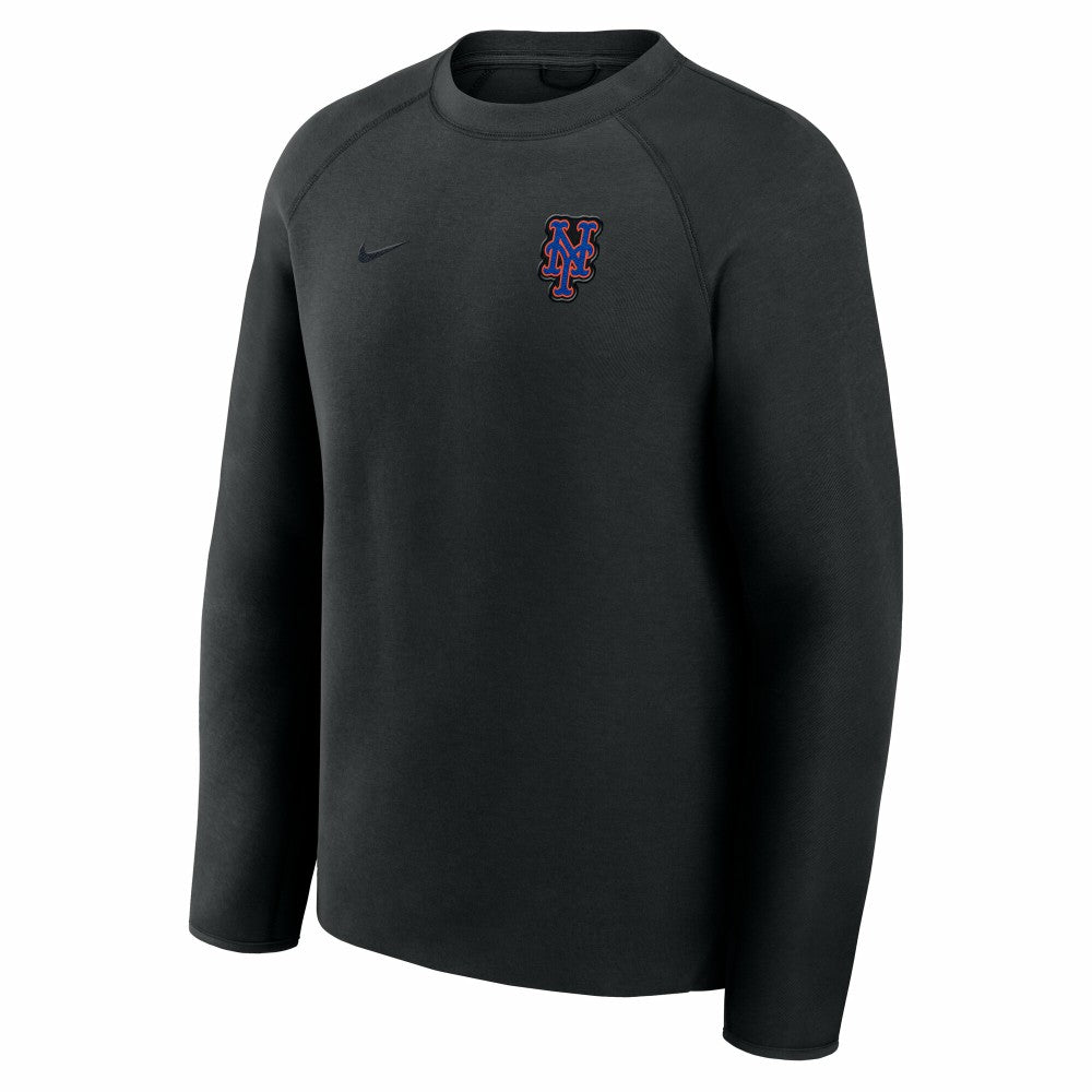 New York Mets Tech Fleece Raglan Sweatshirt Black | Nike