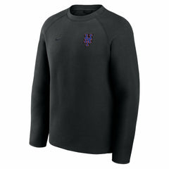 New York Mets Tech Fleece Raglan Sweatshirt Black | Nike