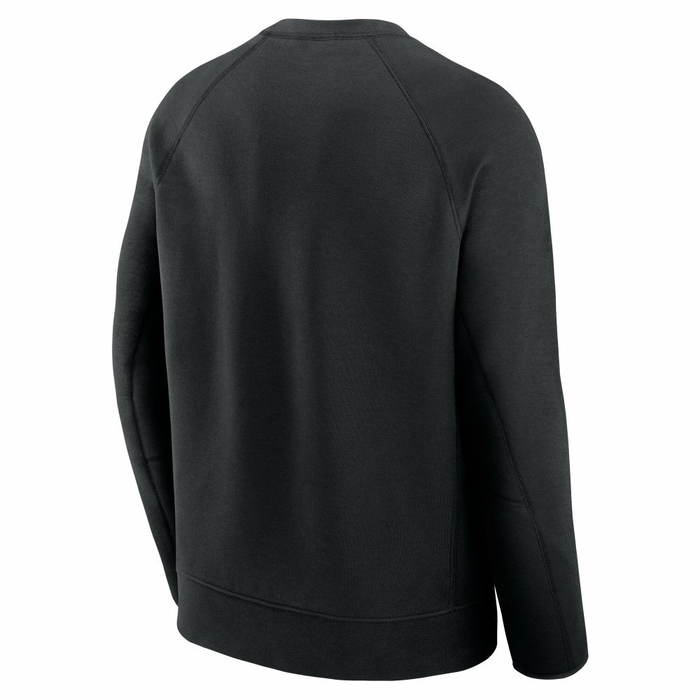 New York Mets Tech Fleece Raglan Sweatshirt Black | Nike