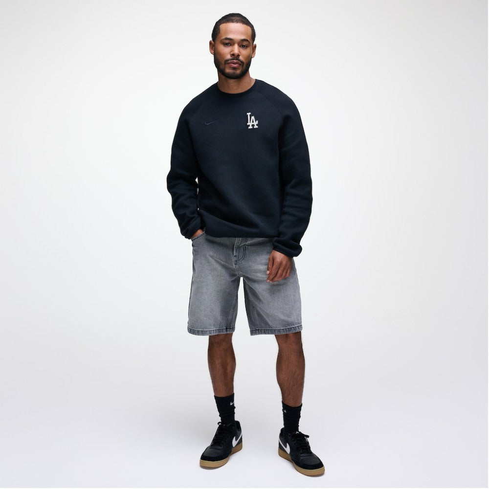 Los Angeles Dodgers Tech Fleece Raglan Sweatshirt Black | Nike