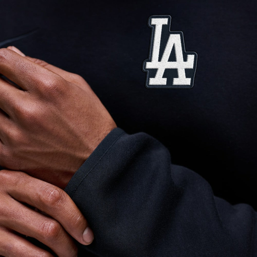 Los Angeles Dodgers Tech Fleece Raglan Sweatshirt Black | Nike