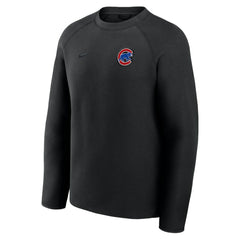 Chicago Cubs Tech Fleece Raglan Sweatshirt Black | Nike