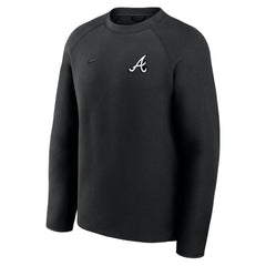 Atlanta Braves Tech Fleece Raglan Sweatshirt Black | Nike
