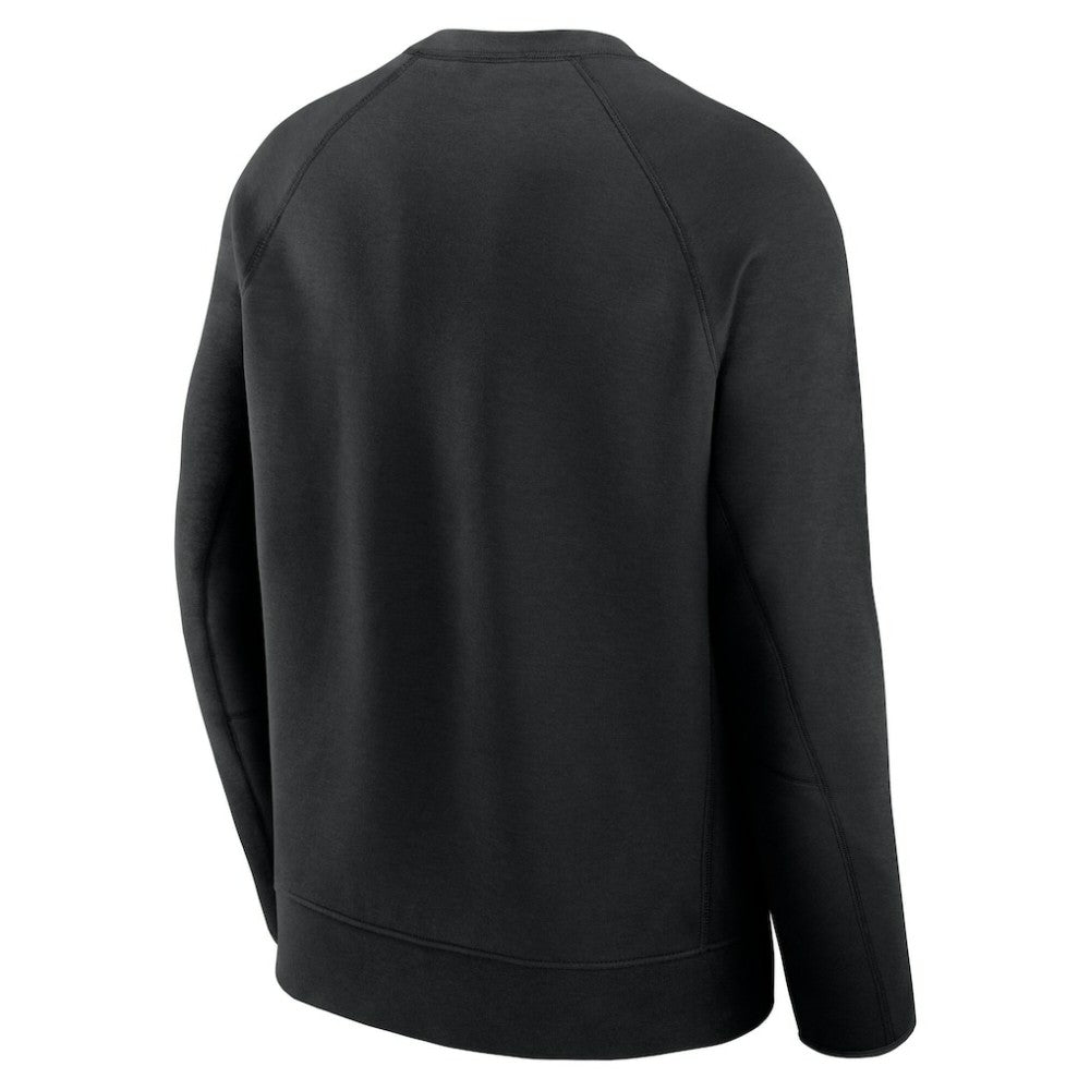 Atlanta Braves Tech Fleece Raglan Sweatshirt Black | Nike