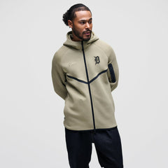 Detroit Tigers Tech Fleece Raglan Full-Zip Windrunner Hoodie Tan | Nike