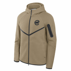 Chicago Cubs Tech Fleece Raglan Full-Zip Windrunner Hoodie Tan | Nike