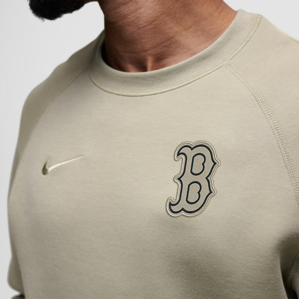 Boston Red Sox Tech Fleece Raglan Sweatshirt Olive | Nike