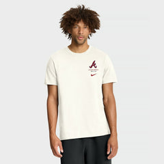 Atlanta Braves Primetime 2-Hit T-Shirt Cream | Nike