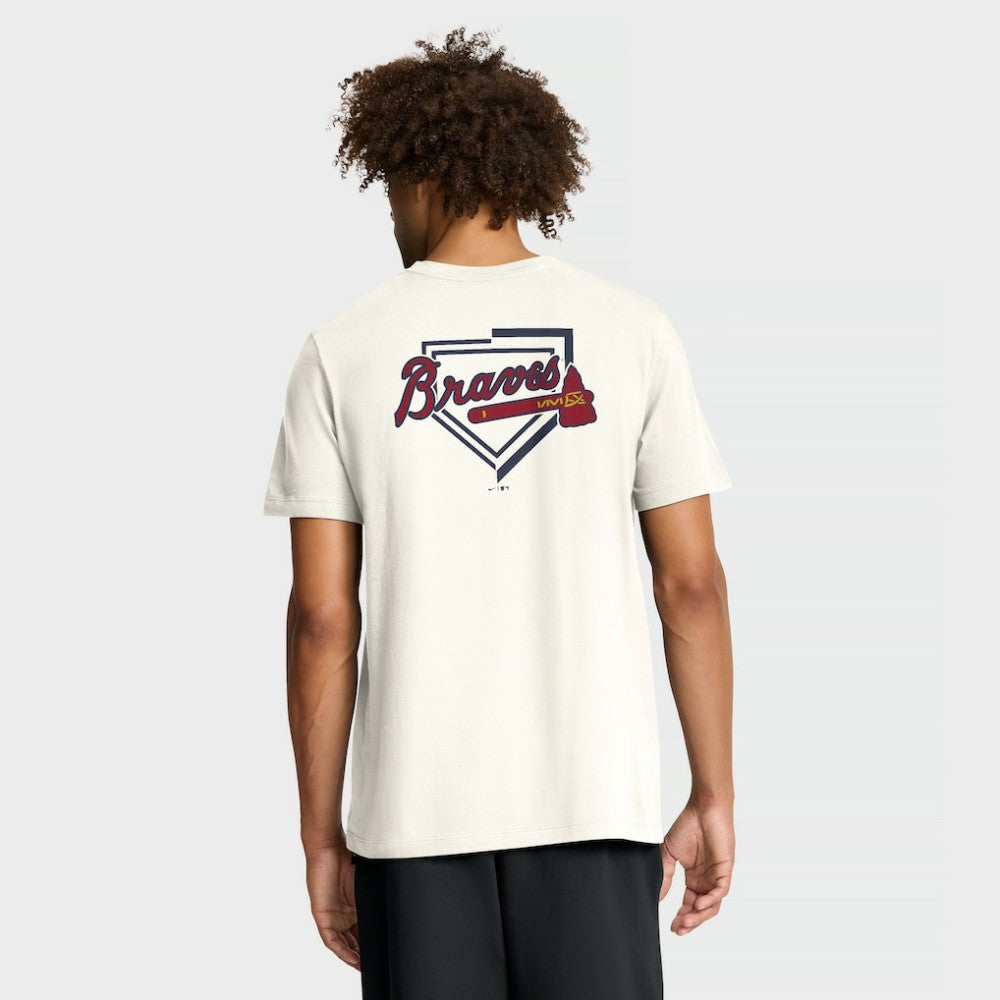Atlanta Braves Primetime 2-Hit T-Shirt Cream | Nike