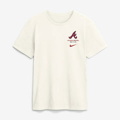 Atlanta Braves Primetime 2-Hit T-Shirt Cream | Nike