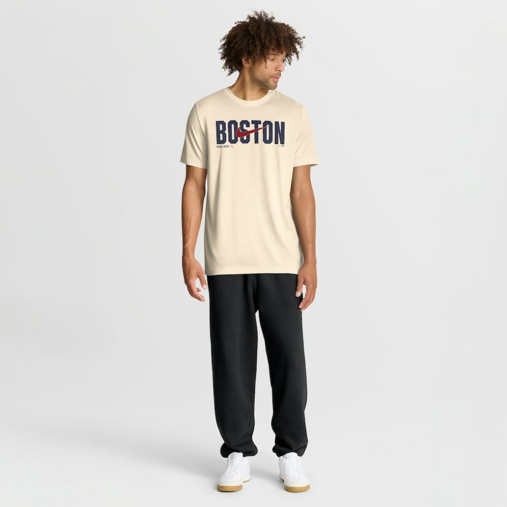 Boston Red Sox Swoosh Legend Dri-FIT T-Shirt Cream | Nike