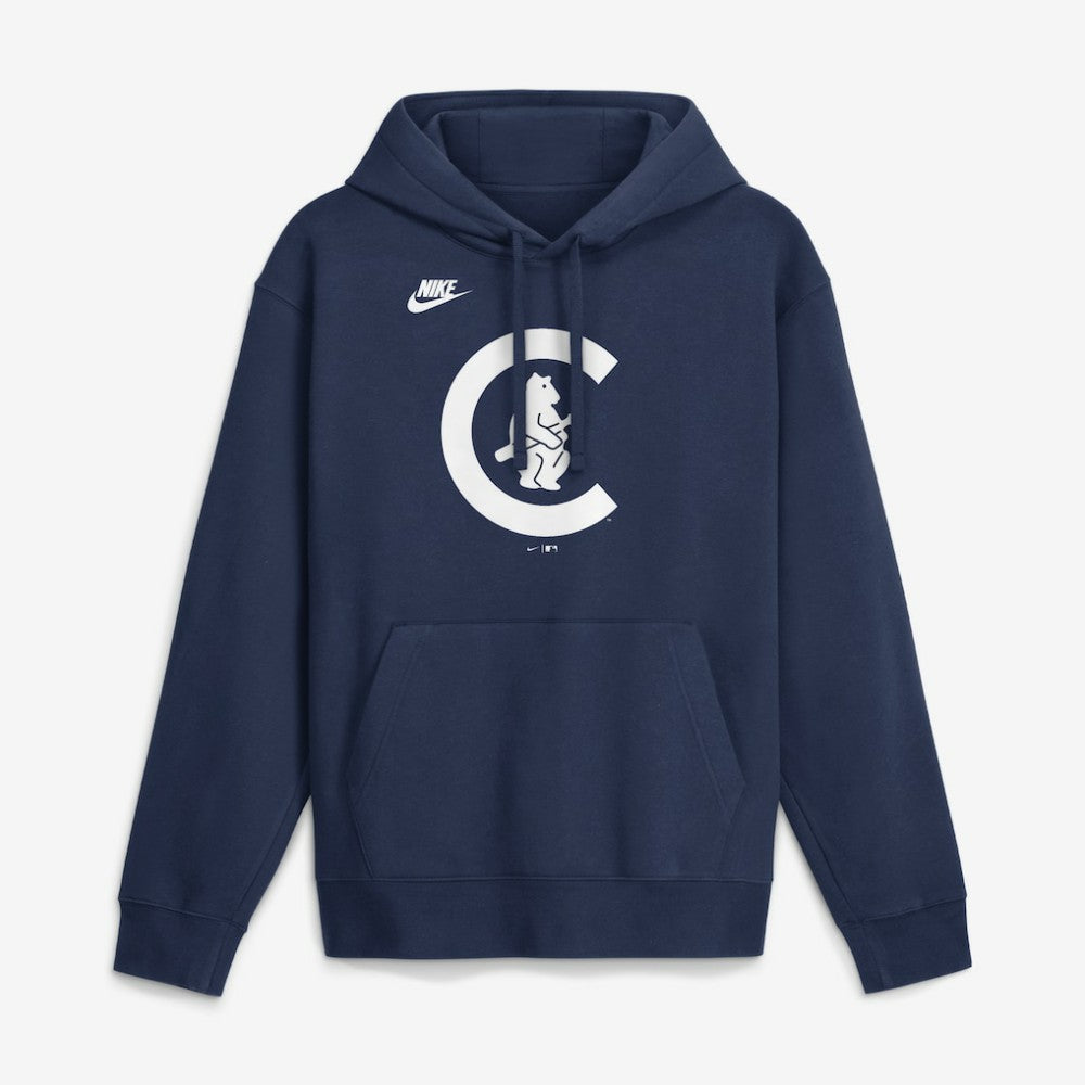 Chicago Cubs Cooperstown Collection Logo Club Hoodie Navy | Nike