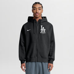 Los Angeles Dodgers Primetime Lockup Full-Zip Hoodie Black | Nike