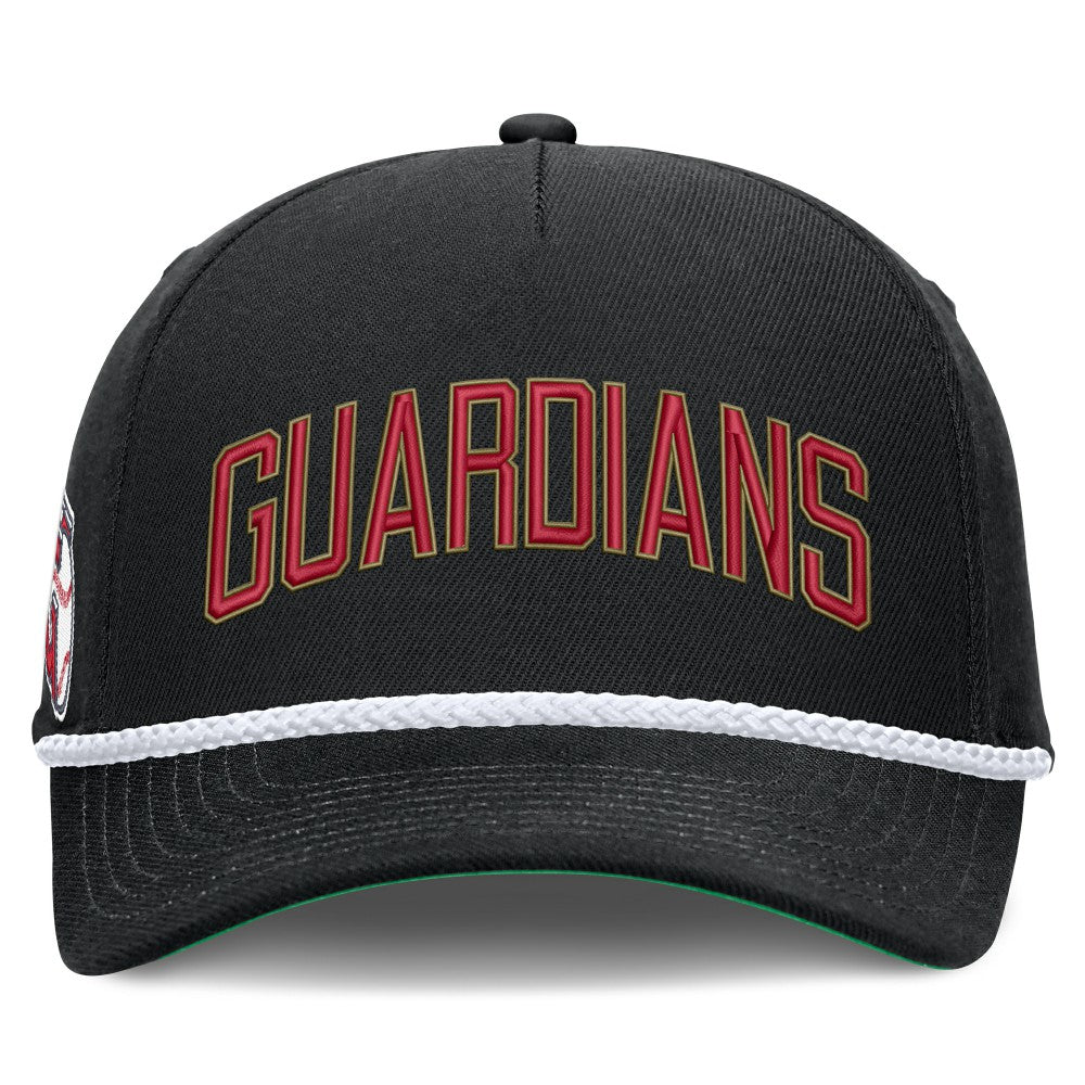 Cleveland Guardians Cooperstown Collection Rise Adjustable Hat Black | Nike