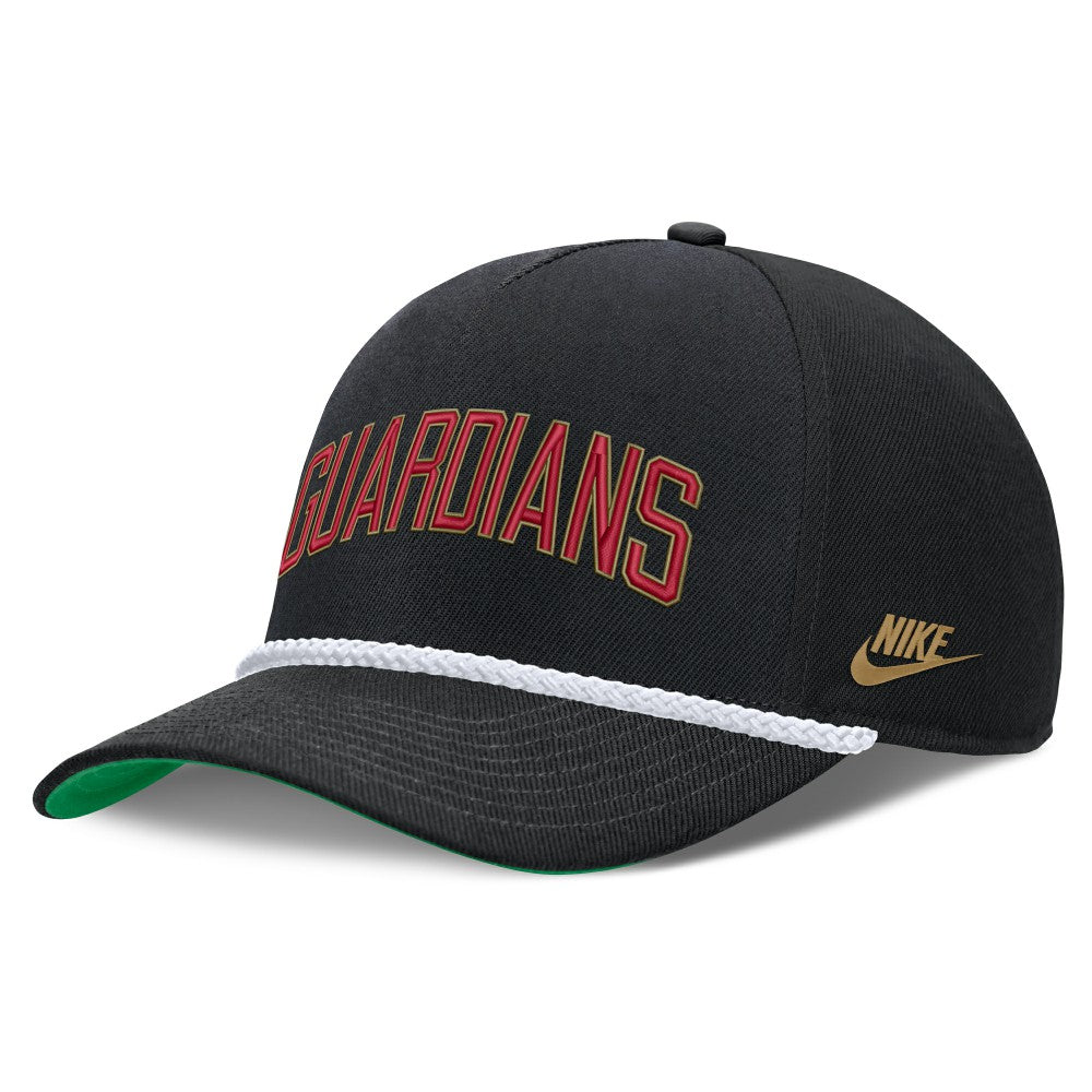 Cleveland Guardians Cooperstown Collection Rise Adjustable Hat Black | Nike