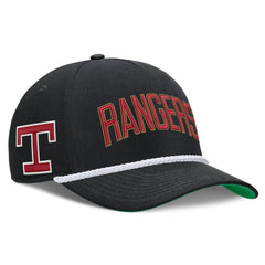 Texas Rangers Cooperstown Collection Rise Adjustable Hat Black | Nike