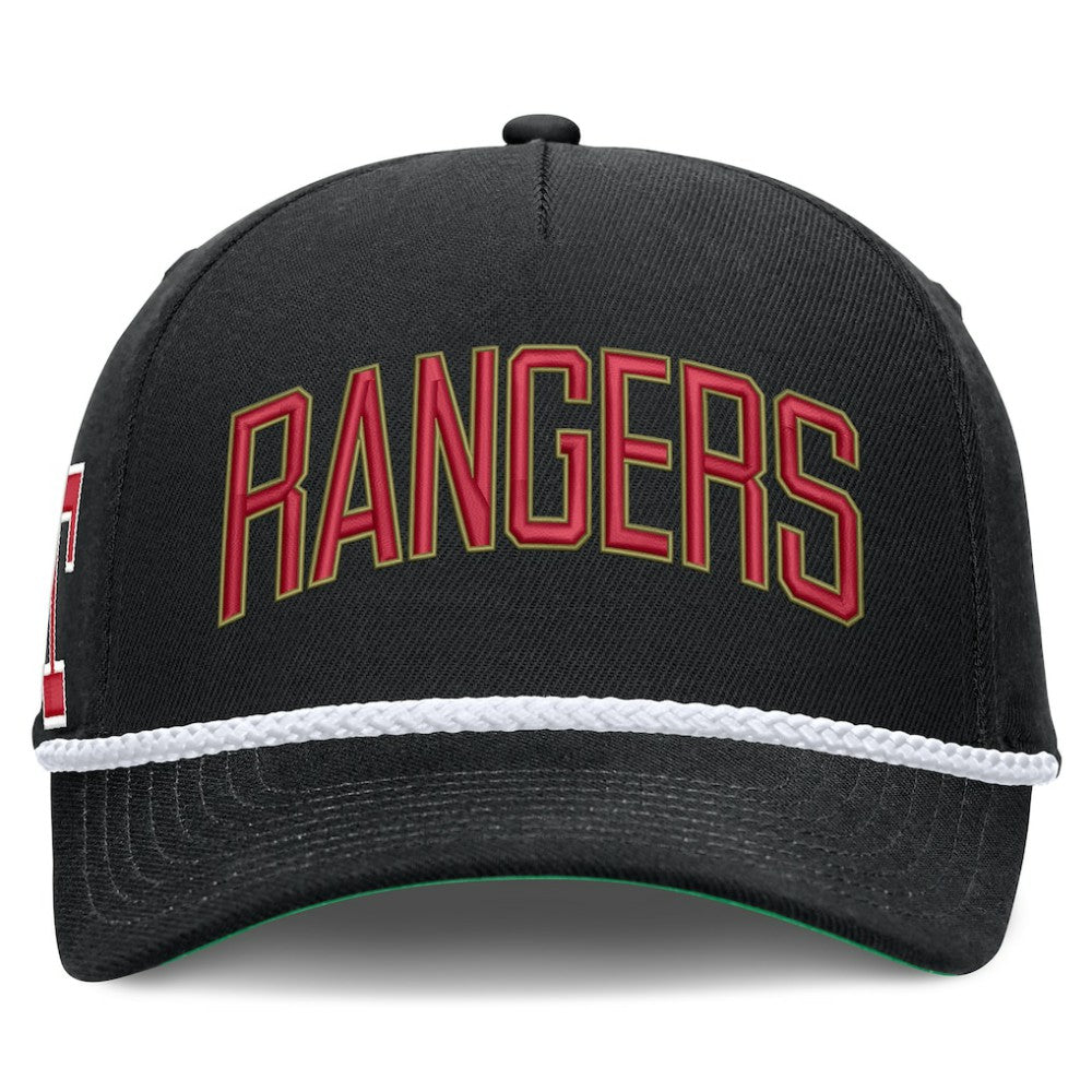 Texas Rangers Cooperstown Collection Rise Adjustable Hat Black | Nike