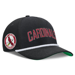 St. Louis Cardinals Cooperstown Collection Rise Adjustable Hat Black | Nike