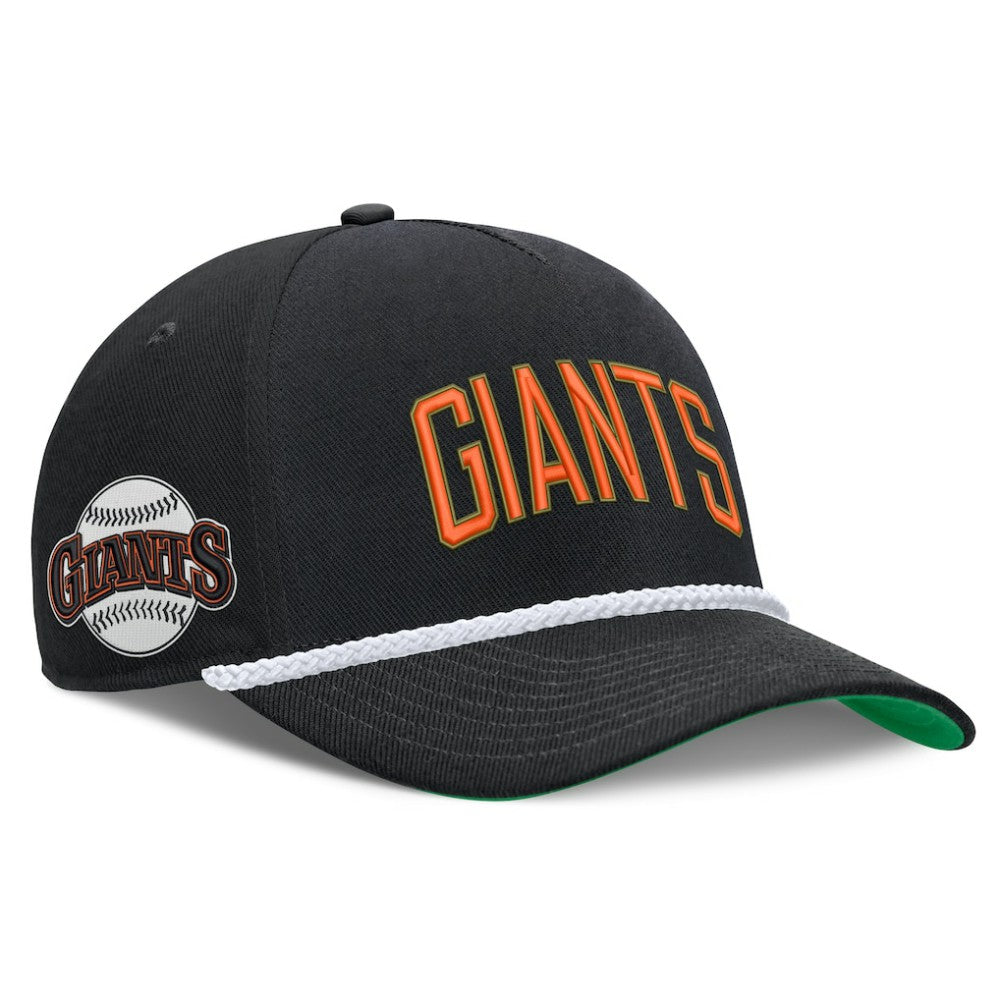 San Francisco Giants Cooperstown Collection Rise Adjustable Hat Black | Nike
