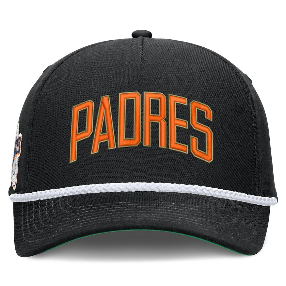 San Diego Padres Cooperstown Collection Rise Adjustable Hat Black | Nike