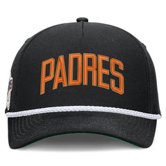 San Diego Padres Cooperstown Collection Rise Adjustable Hat Black | Nike
