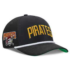 Pittsburgh Pirates Cooperstown Collection Rise Adjustable Hat Black | Nike