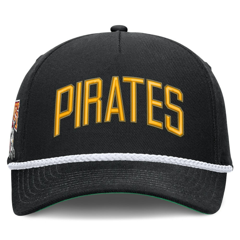 Pittsburgh Pirates Cooperstown Collection Rise Adjustable Hat Black | Nike