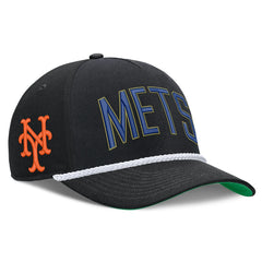 New York Mets Cooperstown Collection Rise Adjustable Hat Black | Nike