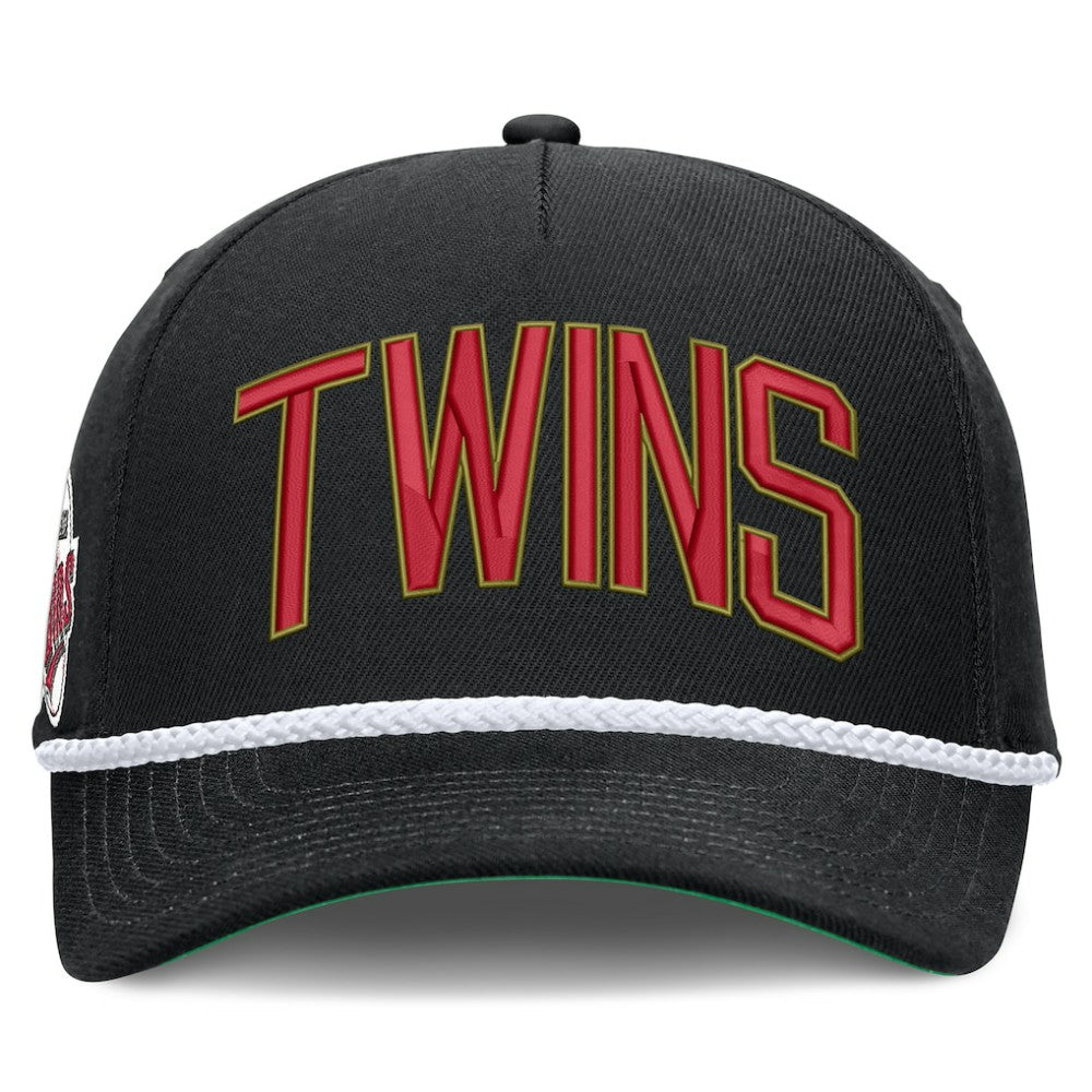 Minnesota Twins Cooperstown Collection Rise Adjustable Hat Black | Nike