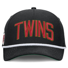 Minnesota Twins Cooperstown Collection Rise Adjustable Hat Black | Nike