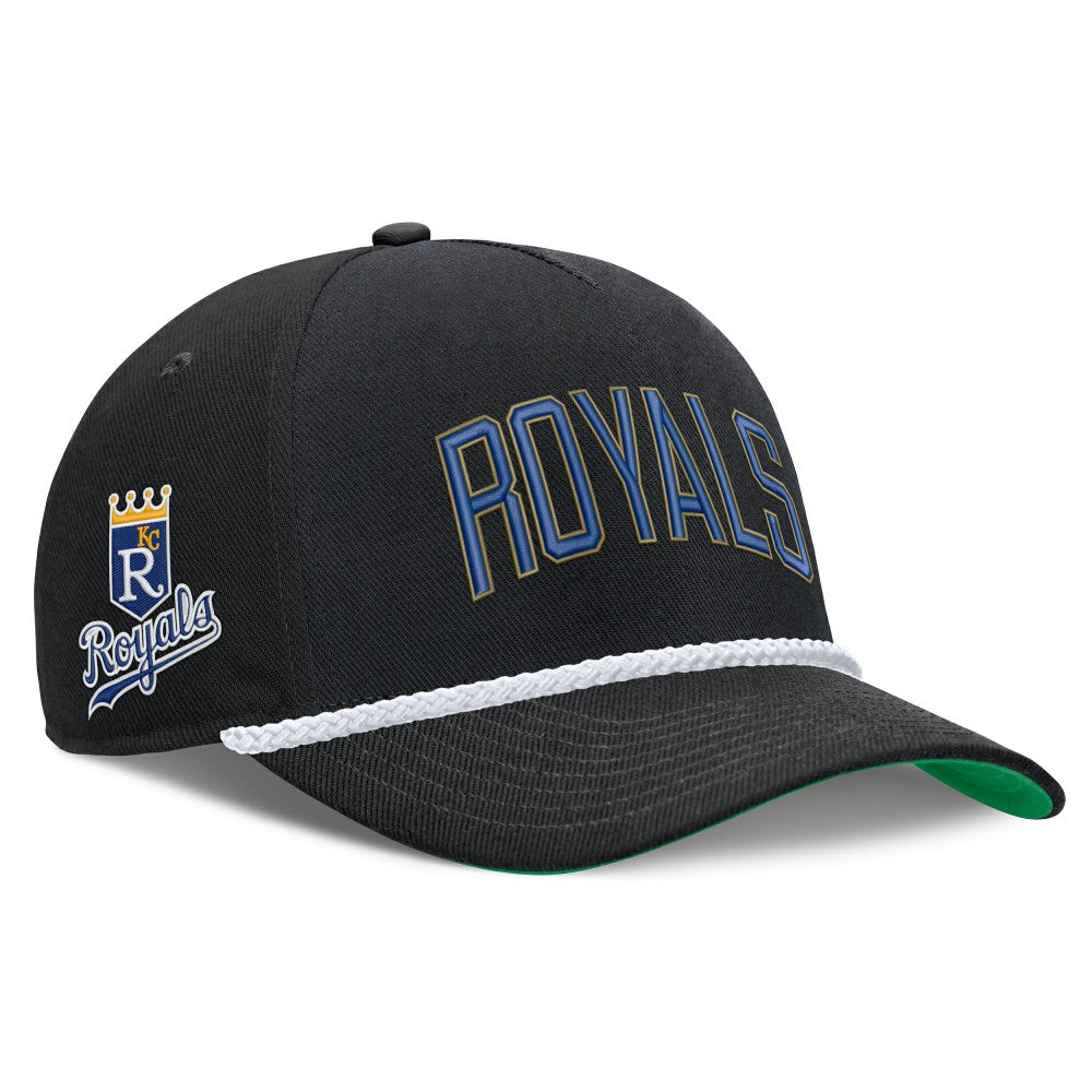 Kansas City Royals Cooperstown Collection Rise Adjustable Hat Black | Nike