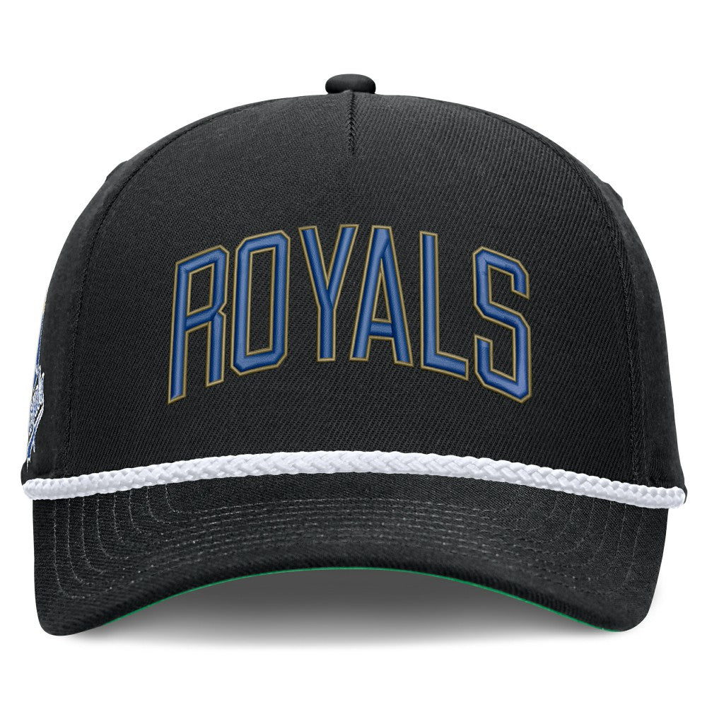 Kansas City Royals Cooperstown Collection Rise Adjustable Hat Black | Nike