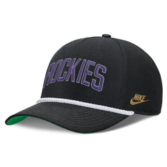 Colorado Rockies Cooperstown Collection Rise Adjustable Hat Black | Nike