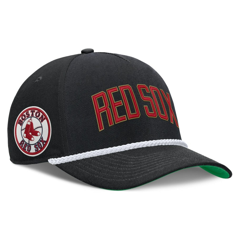 Boston Red Sox Cooperstown Collection Rise Adjustable Hat Black | Nike