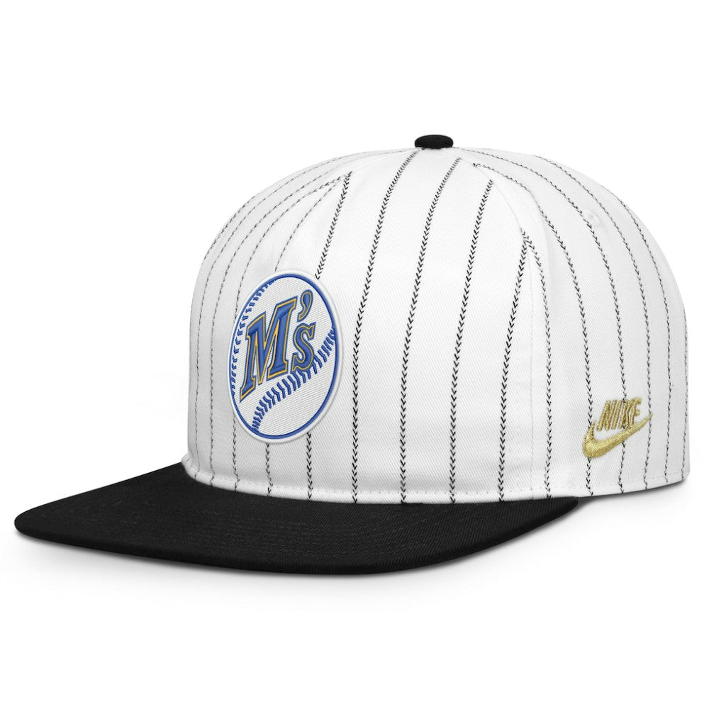 Seattle Mariners Cooperstown Collection Pro Adjustable Hat White/Black | Nike