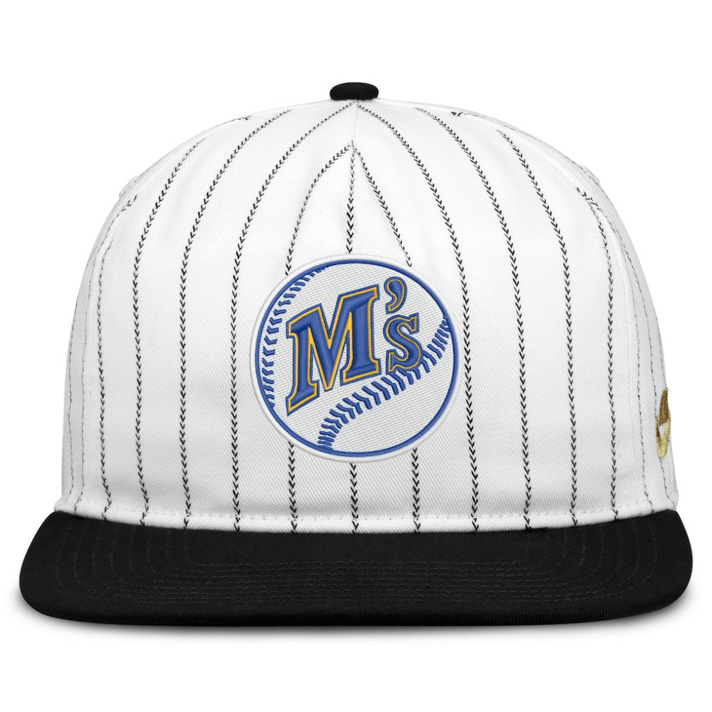Seattle Mariners Cooperstown Collection Pro Adjustable Hat White/Black | Nike