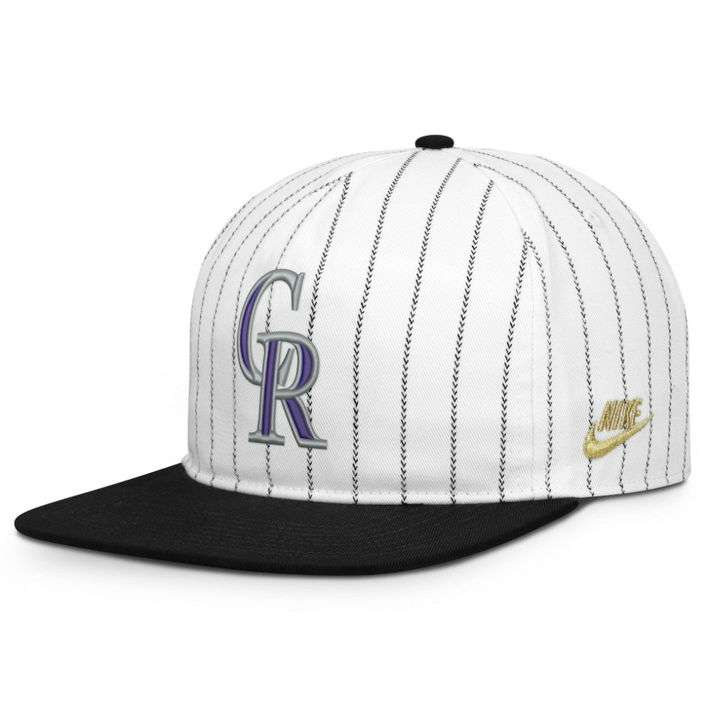 Colorado Rockies Cooperstown Collection Pro Adjustable Hat White/Black | Nike