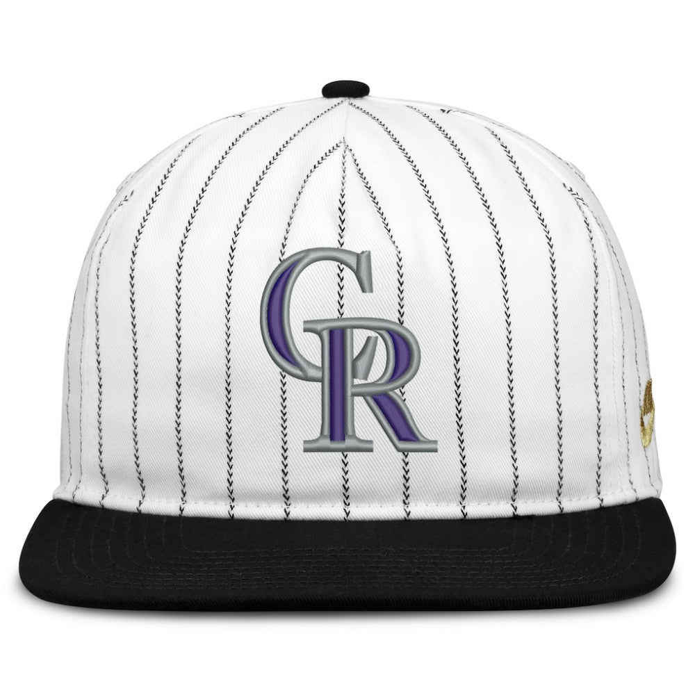 Colorado Rockies Cooperstown Collection Pro Adjustable Hat White/Black | Nike