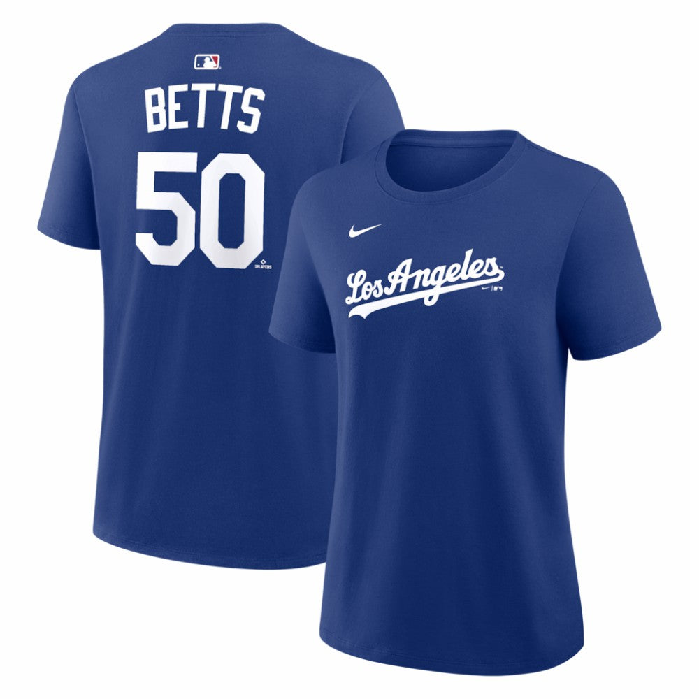 Mookie Betts Los Angeles Dodgers Women's Alternate Name & Number T-Shirt Royal | Nike