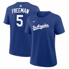 Freddie Freeman Los Angeles Dodgers Women's Alternate Name & Number T-Shirt Royal | Nike