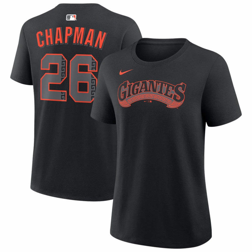 Matt Chapman San Francisco Giants Women's Alternate Name & Number T-Shirt Black | Nike