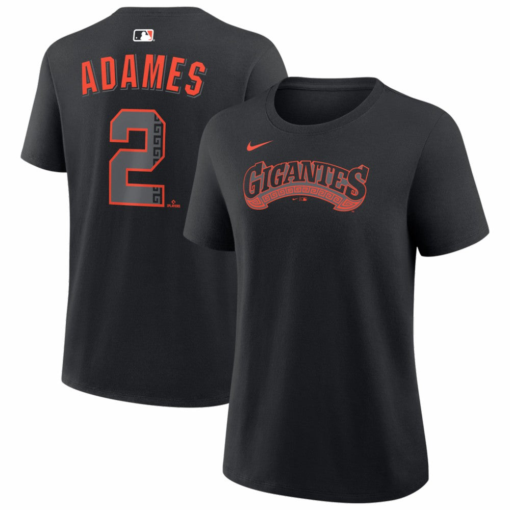 Willy Adames San Francisco Giants Women's Alternate Name & Number T-Shirt Black | Nike
