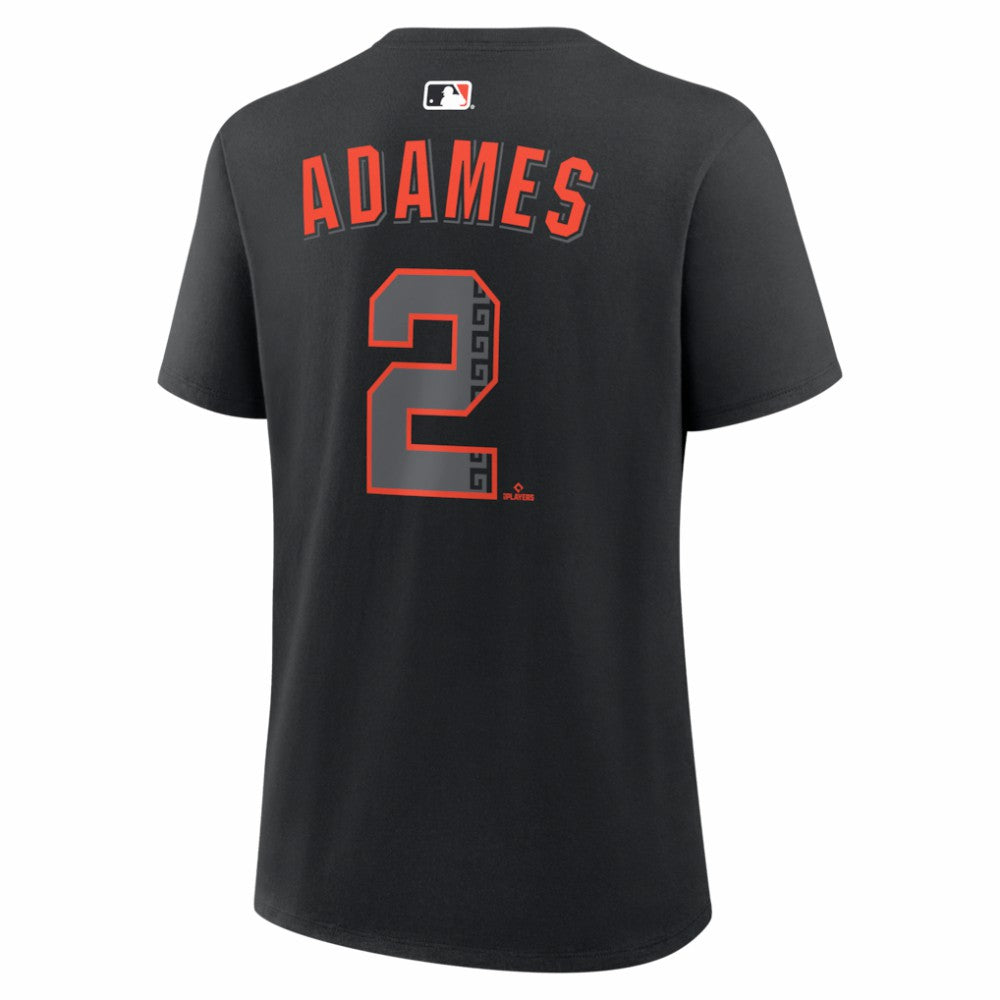 Willy Adames San Francisco Giants Women's Alternate Name & Number T-Shirt Black | Nike