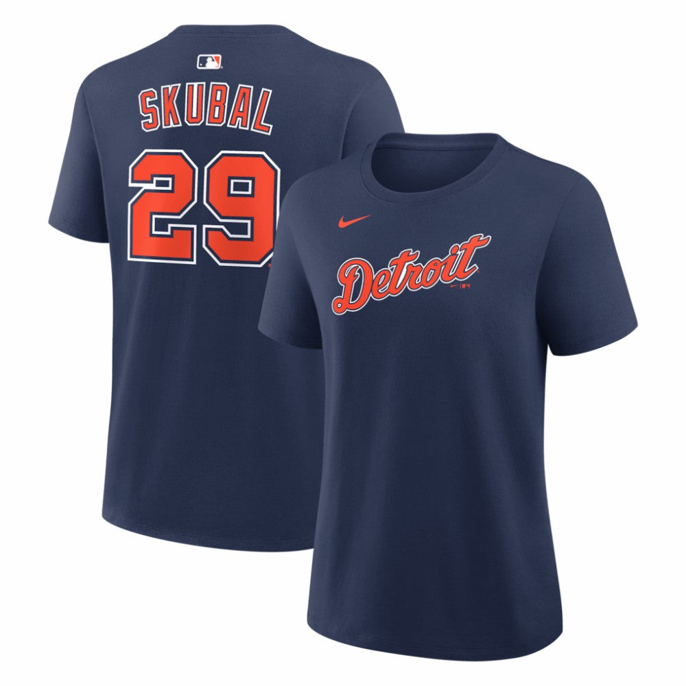 Tarik Skubal Detroit Tigers Women's Alternate Name & Number T-Shirt Navy | Nike