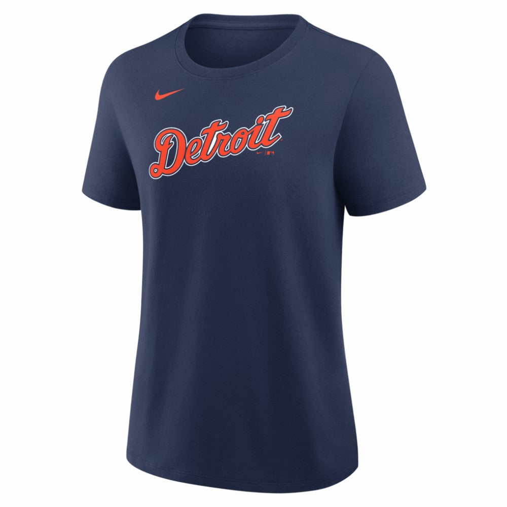 Javier Báez Detroit Tigers Women's Alternate Name & Number T-Shirt Navy | Nike