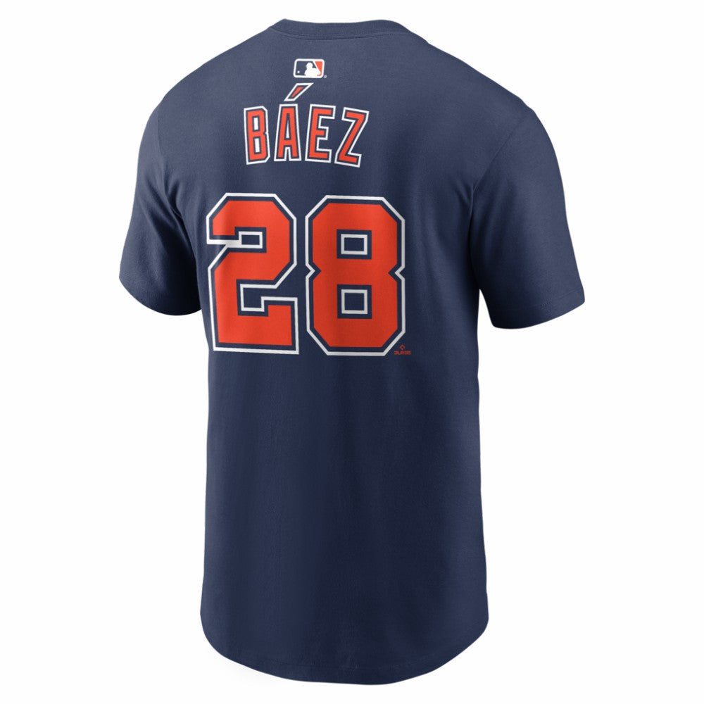 Javier Báez Detroit Tigers Alternate Name & Number T-Shirt Navy | Nike