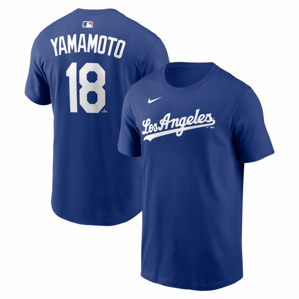 Yoshinobu Yamamoto Los Angeles Dodgers Alternate Name & Number T-Shirt Royal | Nike