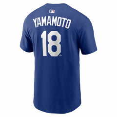 Yoshinobu Yamamoto Los Angeles Dodgers Alternate Name & Number T-Shirt Royal | Nike